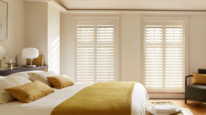 Are shutters suitable for bedrooms? 