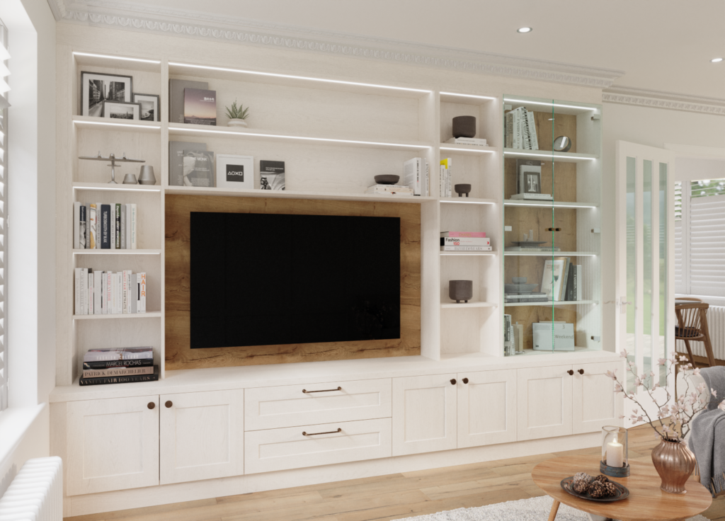 Enhance your space with bespoke TV media storage