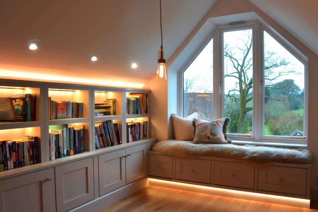 Perfect reading nook for relaxation